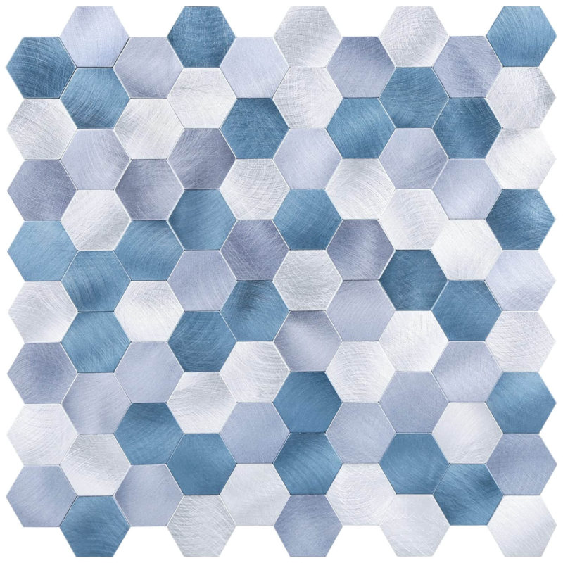 Peel & Stick Aluminum Hexagon Tile