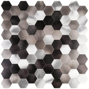 Peel & Stick Aluminum Hexagon Tile