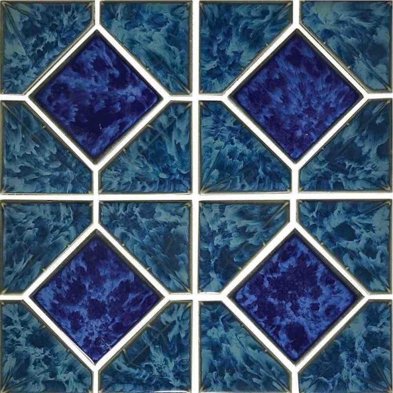 Porcelain Pool Mosaic Tile Turquoise