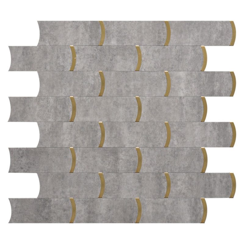 PVC Mixed Metal Stick on Backsplash Tile