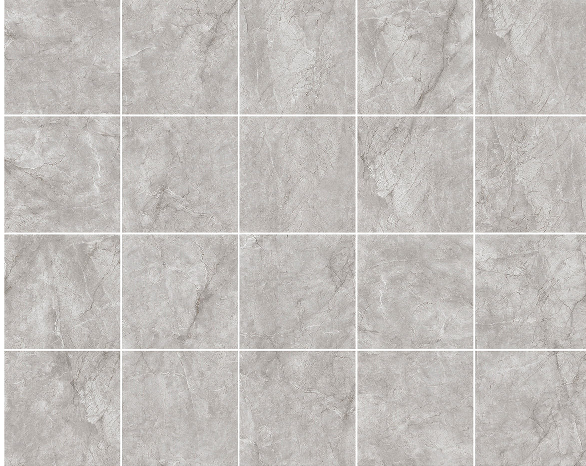 Grey Glazed Porcelain Polished Floor Tile