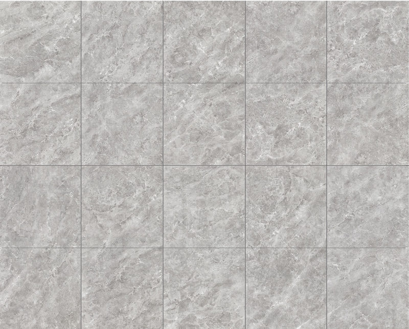 Grey Marble Effect Polished Porcelain Tile