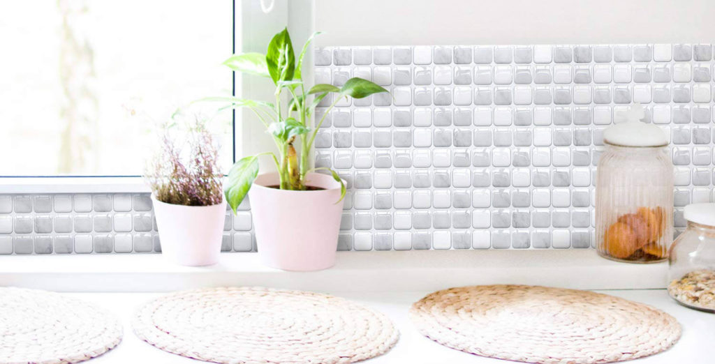 Self Adhesive 3D Mosaic Wall Sticker Decorative Tiles