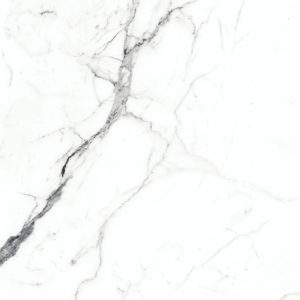 Carrara White Polished Porcelain Floor Tile