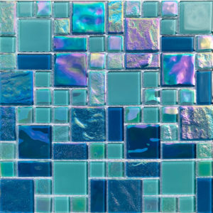 iridescent glass tile
