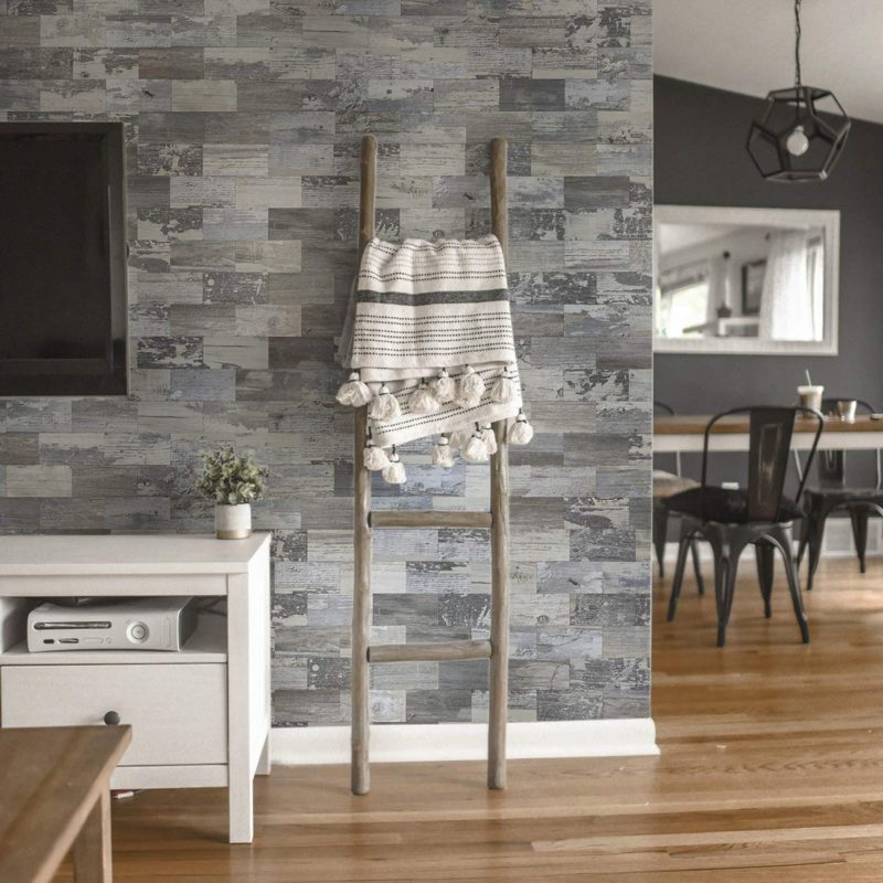 Wood Tile for Fireplace