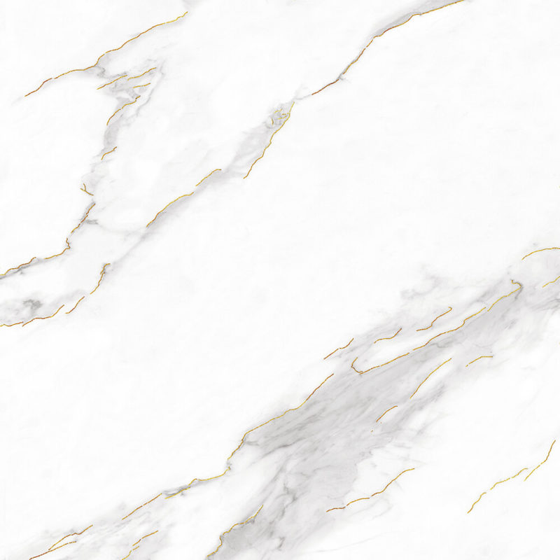 Gold Lines White Marble Porcelain Tile