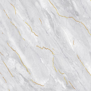 Gold Lines Grey Marble Floor Tiles