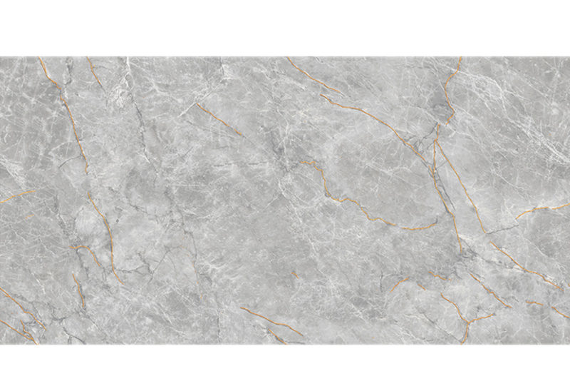 Grey Marble Golden Lines Porcelain Tiles