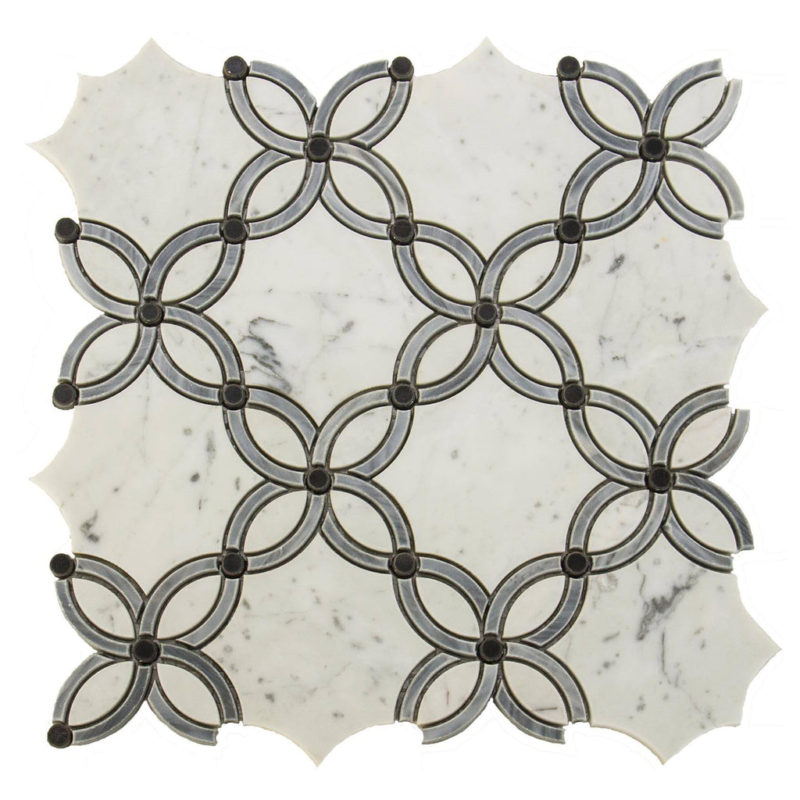 Marble Waterjet Floor Mosaic Tile