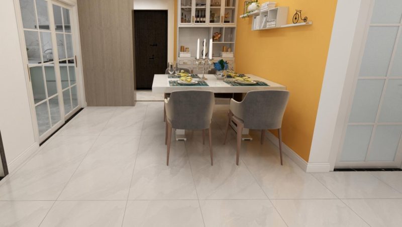 Grey Porcelain Floor Tile for Living Room