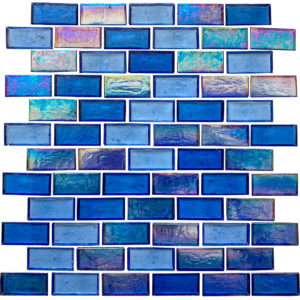 1 X 2 Staggered Glass Pool Tile