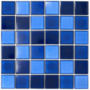 2 x 2 Blue Porcelain Pool Tile