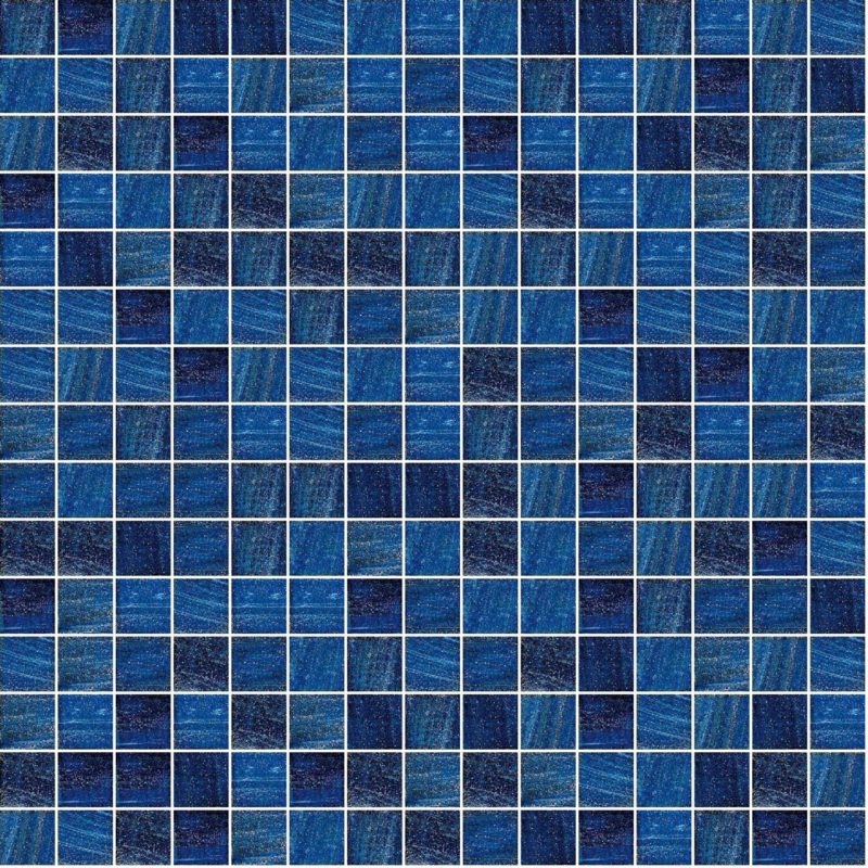 Square Blue Glass Tiles for Pool