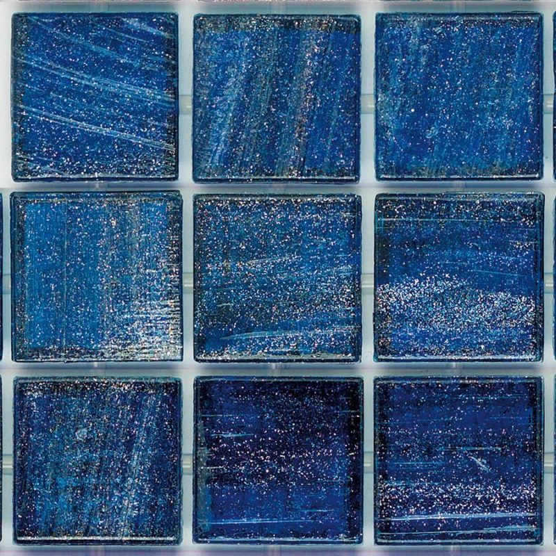 Square Blue Glass Tiles for Pool