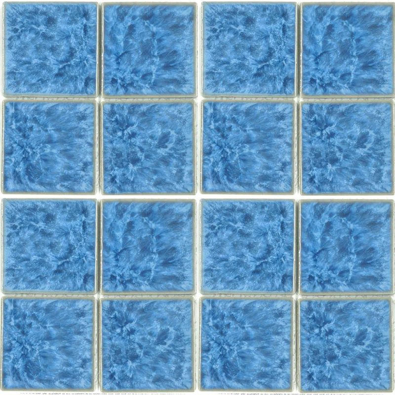 Blue Porcelain Pool Mosaic Tiles