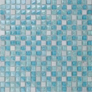 Crystal Glass & Stone Marble Mosaic Tile