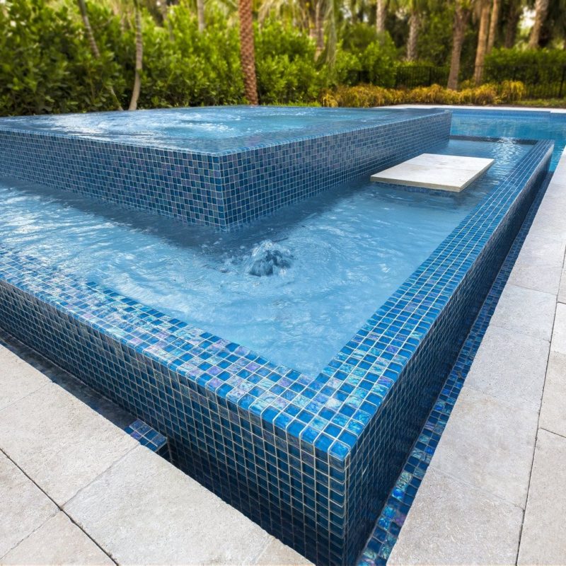 Frost Proof Blue Swimming Pool Tiles