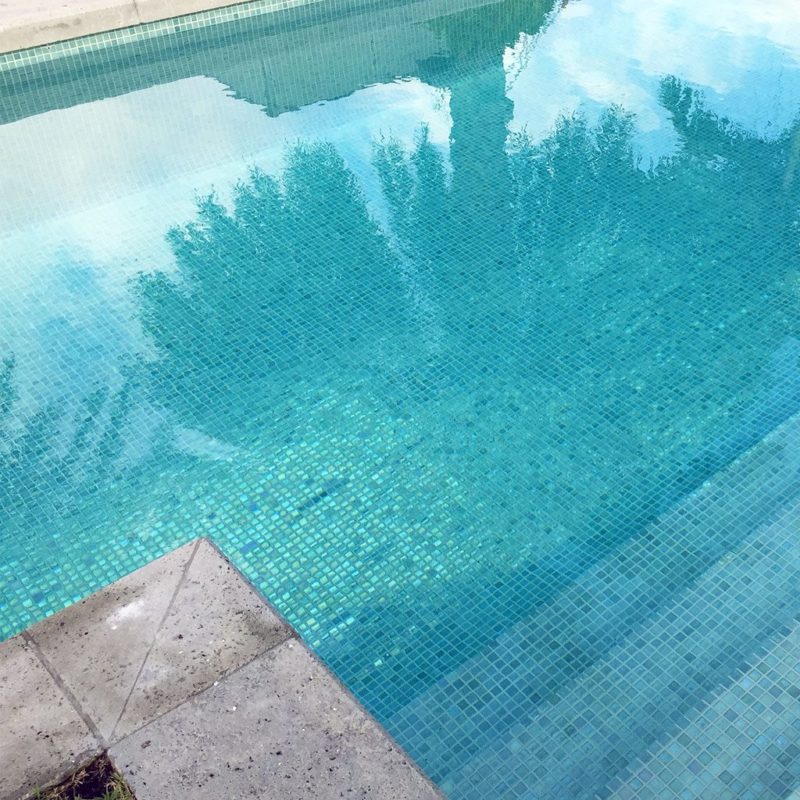 Glass Crystal Pool Mosaic Tile Iridescence