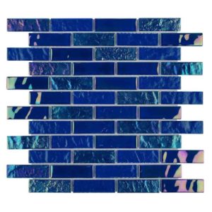 Iridescent Blue Glass Tile for Villa Pool