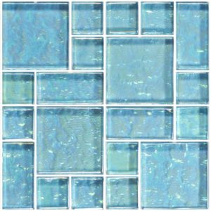 Mix Glass Light Blue Mosaic Tile