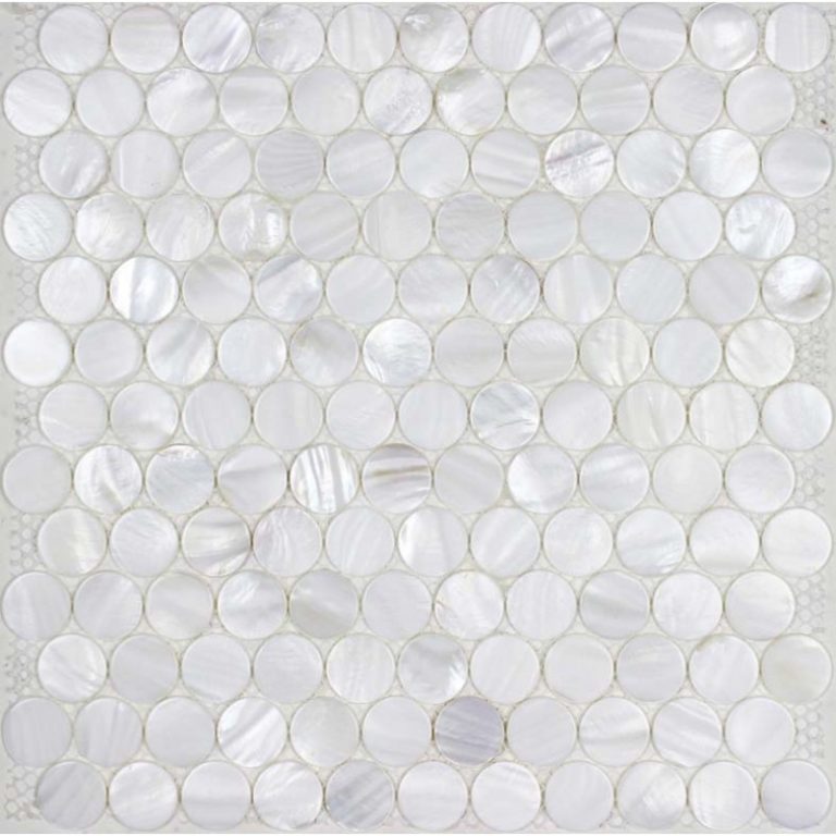 Round Mother of Pearl Tile Backsplash | TAI-DECOR®
