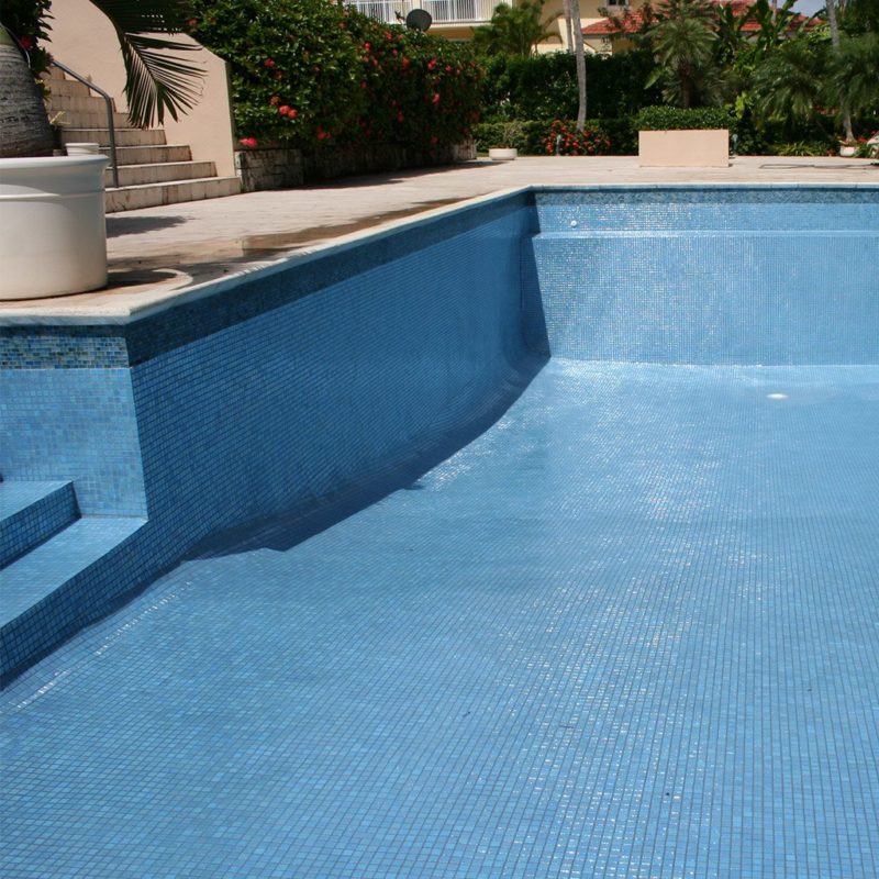 Sky Blue Swimming Pool Tiles Iridescent