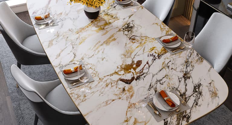 sintered stone dining table