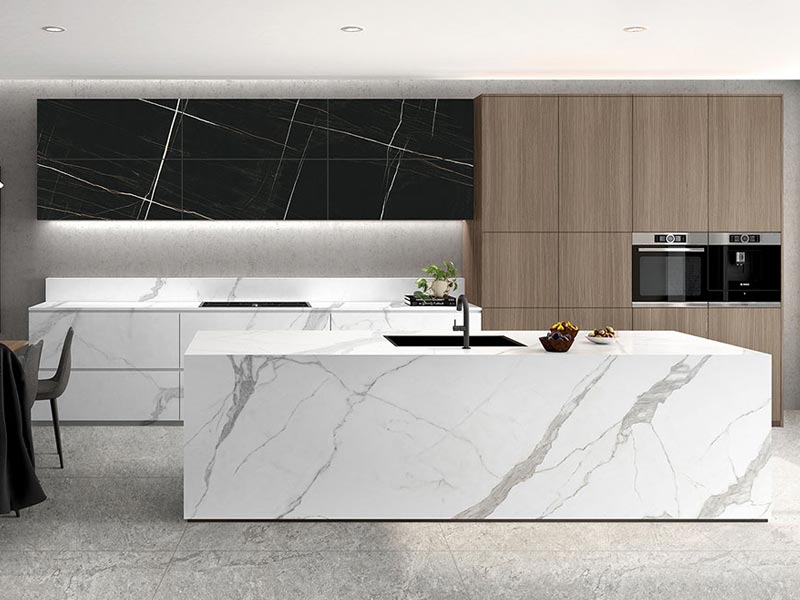 calacatta white sintered stone countertops