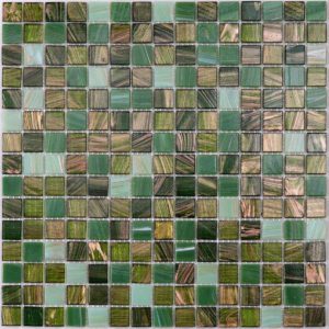 Green Glass Bathroom Mosaic Tile